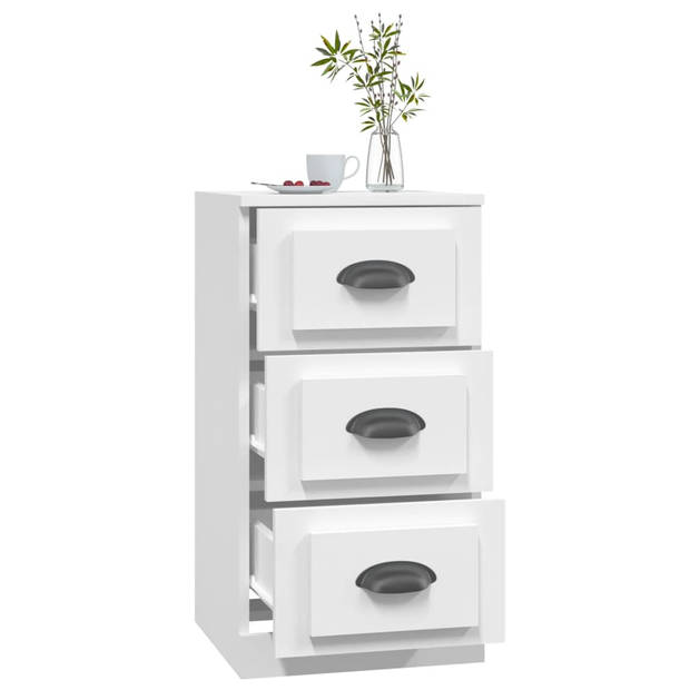 The Living Store Dressoir Bijzetkast - 36 x 35.5 x 67.5 cm - Wit