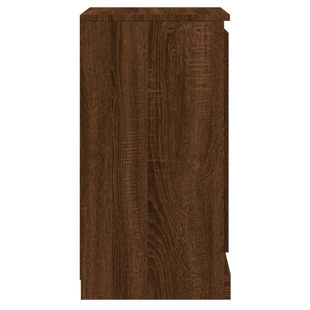 vidaXL Dressoir 37,5x35,5x67,5 cm bewerkt hout bruin eikenkleur