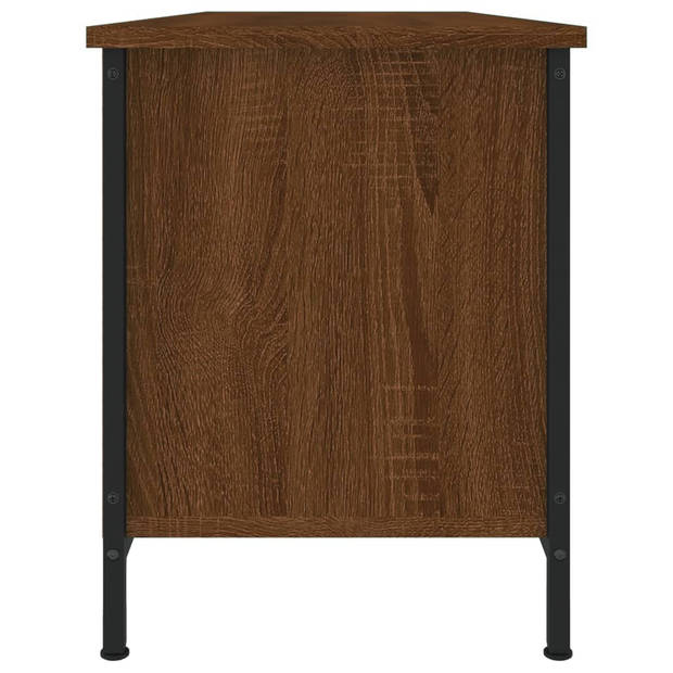 vidaXL Tv-meubel 102x35x45 cm bewerkt hout bruin eikenkleur