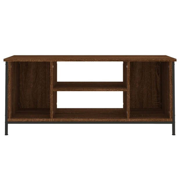 vidaXL Tv-meubel 102x35x45 cm bewerkt hout bruin eikenkleur