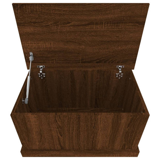 vidaXL Opbergbox 70x40x38 cm bewerkt hout bruin eikenkleur