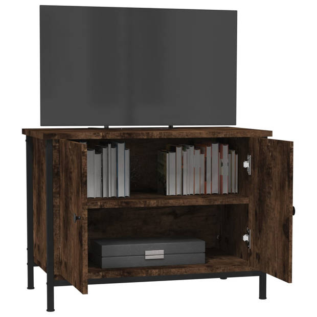 The Living Store TV-meubel - Trendy en praktisch - TV-meubel - 60 x 35 x 45 cm - Gerookt eiken