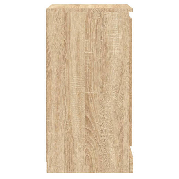 vidaXL Dressoir 37,5x35,5x67,5 cm bewerkt hout sonoma eikenkleurig