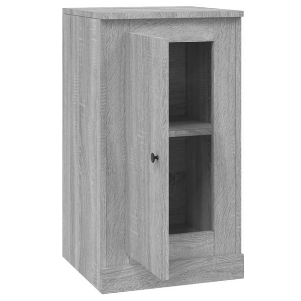 vidaXL Dressoir 37,5x35,5x67,5 cm bewerkt hout grijs sonoma eikenkleur