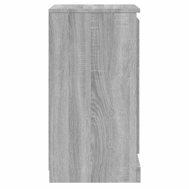 vidaXL Dressoir 37,5x35,5x67,5 cm bewerkt hout grijs sonoma eikenkleur