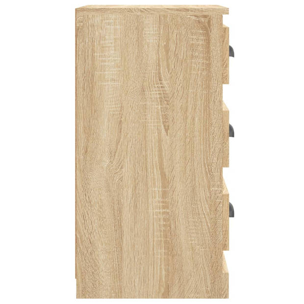 vidaXL Dressoir 36x35,5x67,5 cm bewerkt hout sonoma eikenkleurig