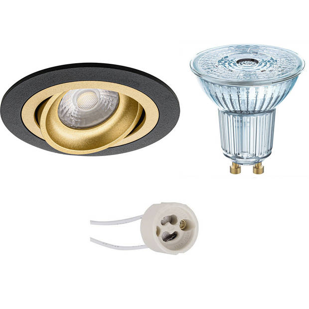 LED Spot Set - LEDVANCE Parathom PAR16 927 36D - Pragmi Alpin Pro - GU10 Fitting - Dimbaar - Inbouw Rond - Mat