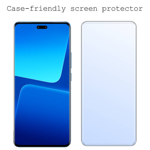 Basey Xiaomi 13 Lite Screenprotector Tempered Glass - Xiaomi 13 Lite Beschermglas Screen Protector Glas