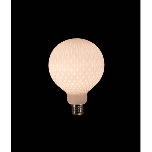 Led Bulb Ceramic Pattern Crystal 125X170Mm 4W-2200K / E27 Fi