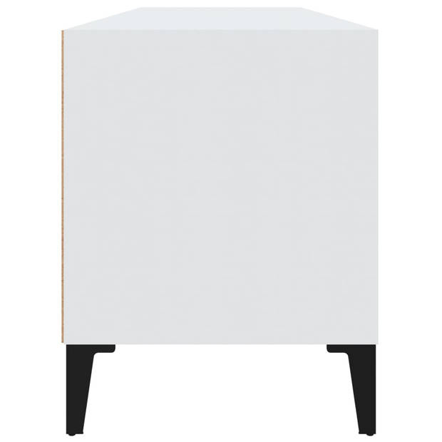 vidaXL Tv-meubel 100x34,5x44,5 cm bewerkt hout wit