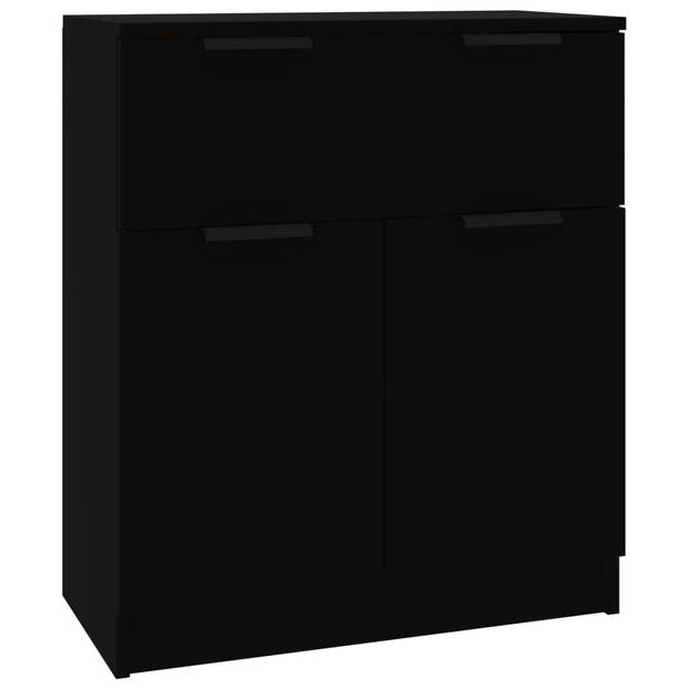 The Living Store Dressoir - Minimalistisch - Kast - 30x30x70 cm - Zwart