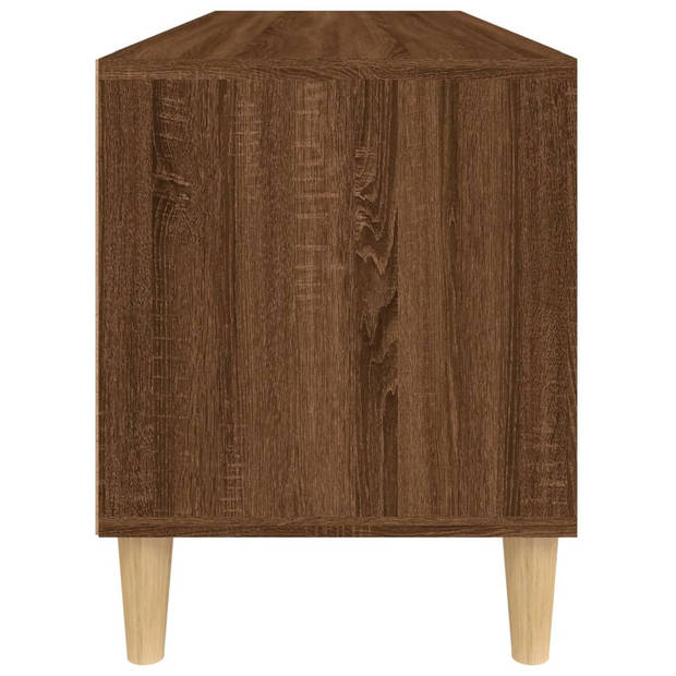 vidaXL Tv-meubel 100x34,5x44,5 cm bewerkt hout bruin eikenkleur