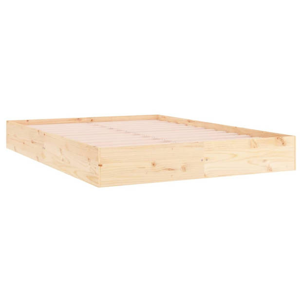 vidaXL Bedframe zonder matras massief hout 120x200 cm