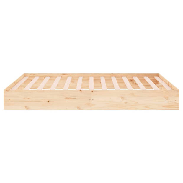 vidaXL Bedframe zonder matras massief hout 120x200 cm