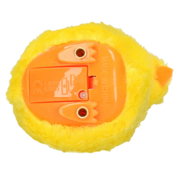 Paas kuikentje piepend - geel - pluche - 7 cm - Pasen decoratie/speelgoed - Knuffel boederijdieren