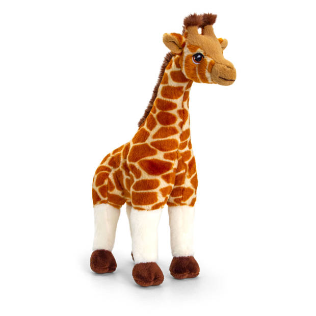 Keel Toys - Pluche knuffel dieren set 2x giraffes 30 en 50 cm - Knuffeldier