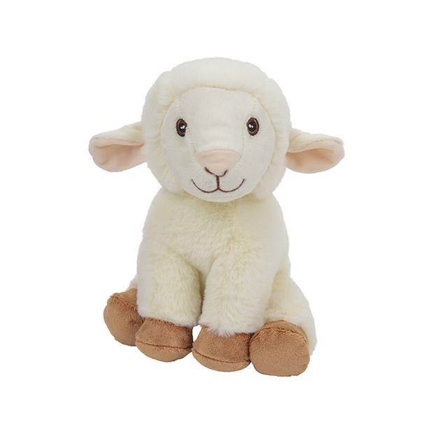 Pluche boerderijdieren knuffels Schaap en Paard van 23 cm - Knuffel boederijdieren