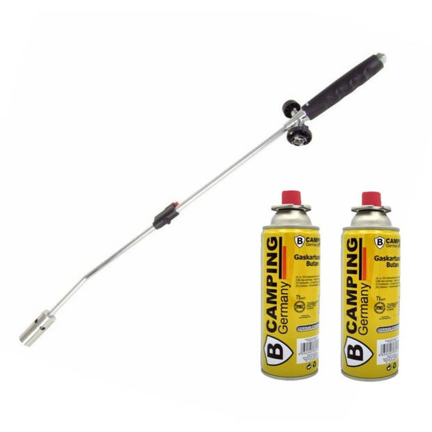 Onkruidbrander/onkruidverdelger - 80 cm - incl. 2x gas navulling 227 gram - Onkruidbranders