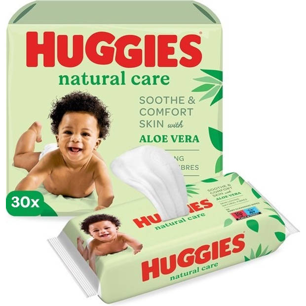 Huggies - Natural Care - Billendoekjes - 1680 babydoekjes - 30 x 56