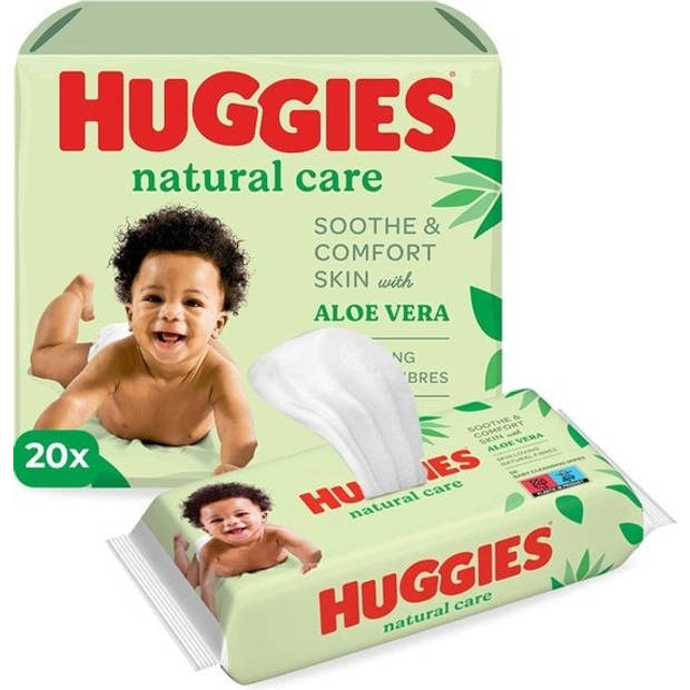 Huggies - Natural Care - Billendoekjes - 1120 babydoekjes - 20 x 56