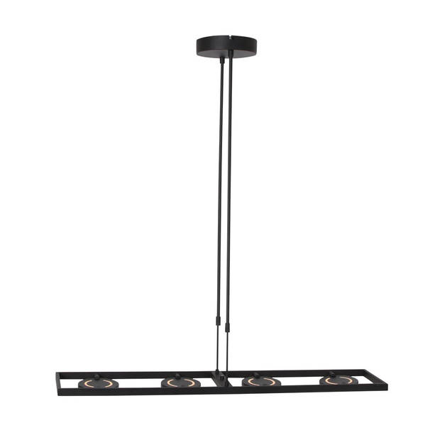 Steinhauer Hanglamp Soleil 4 lichts L 120 cm zwart