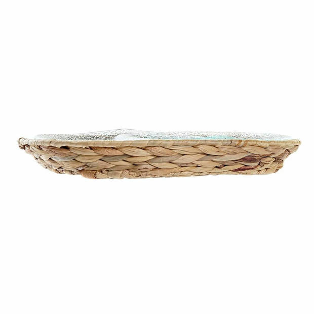 Snackdienblad DKD Home Decor 38 x 25 x 4 cm Kristal Natuurlijk Transparant