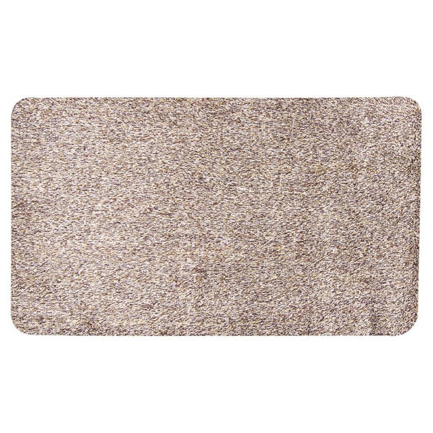 Magic mat extreem absorberende schoonloopmat met antislip 75 x 45 x 4 cm beige