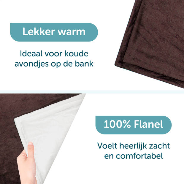 ForDig Elektrische Bovendeken 160x120 cm - Warmtedeken Inclusief Draagtas - Knuffeldeken met 6 Warmtestanden en Timer -