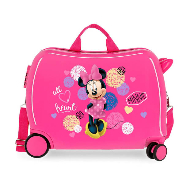 Minnie Mouse Love rol zit Ride On kinderkoffer