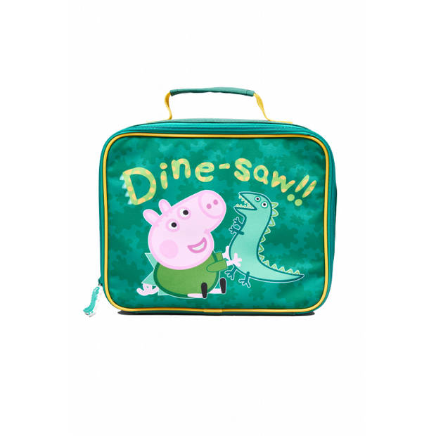 Peppa Pig George koel lunch tasje groen