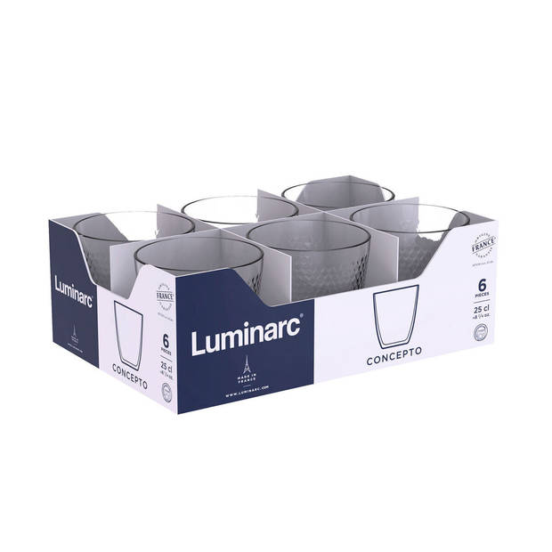 Glas Luminarc Concepto Pampille 250 ml Transparant Glas (24 Stuks)