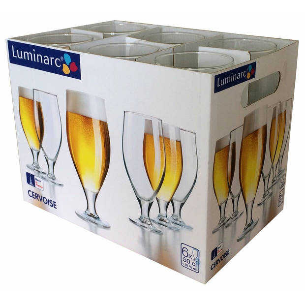 Bierglas Luminarc Spirit Bar Transparant Glas 500 ml 6 Stuks (Pack 6x)