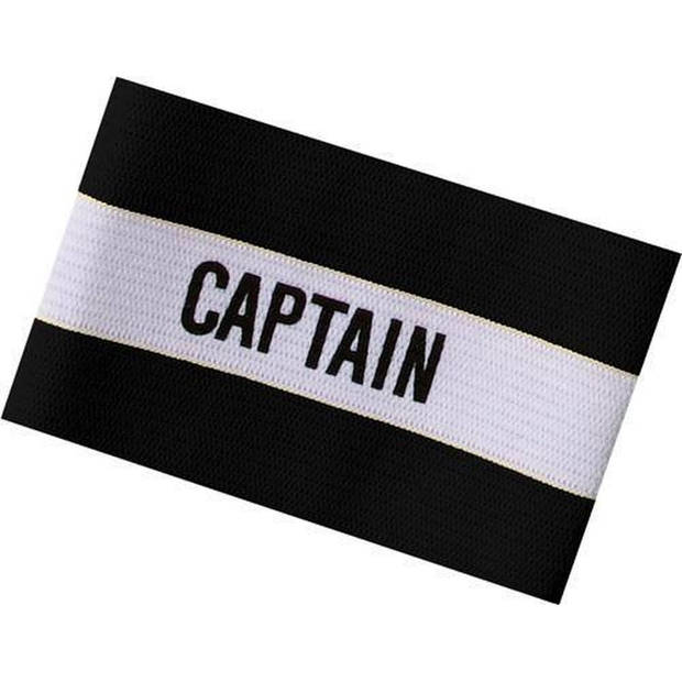 Aanvoerdersband Captain Zwart/Wit Senior