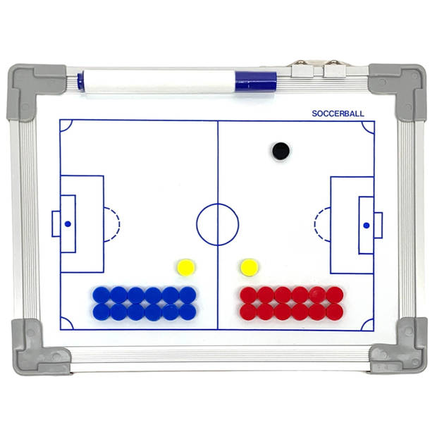 Tactiekbord Voetbal 20 x 30 cm - inclusief magneten en stift