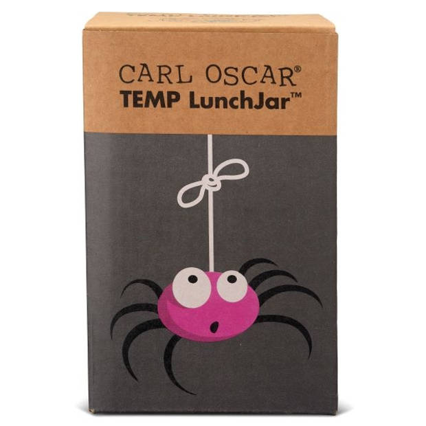 Carl Oscar TEMP LunchJar™ Thermosbeker Zwart - Spin 0,3L - Dubbelwandig
