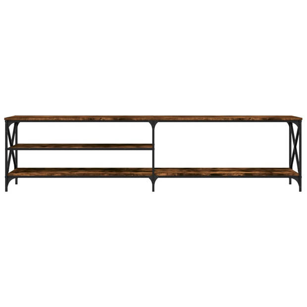 The Living Store Tv-meubel s - Meubels - 200 x 40 x 50 cm - Gerookt eiken