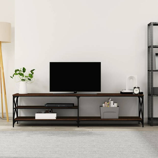 The Living Store TV-meubel - 200 x 40 x 50 cm - Bruineiken