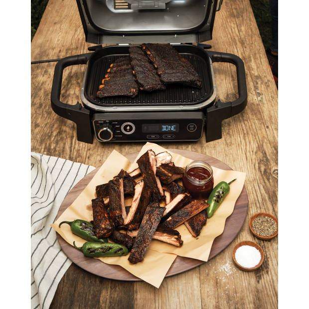 Ninja Woodfire Elektrische Buiten Grill en Barbecue - AirFryer Functies - Outdoor - OG701EU