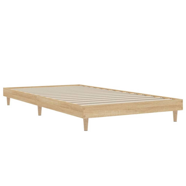 vidaXL Bedframe zonder matras hout sonoma eikenkleurig 90x200 cm