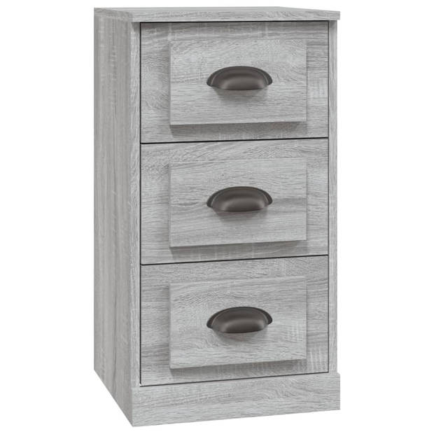 The Living Store Dressoir Classic Grey Sonoma Eiken - 142x35.5x67.5 cm