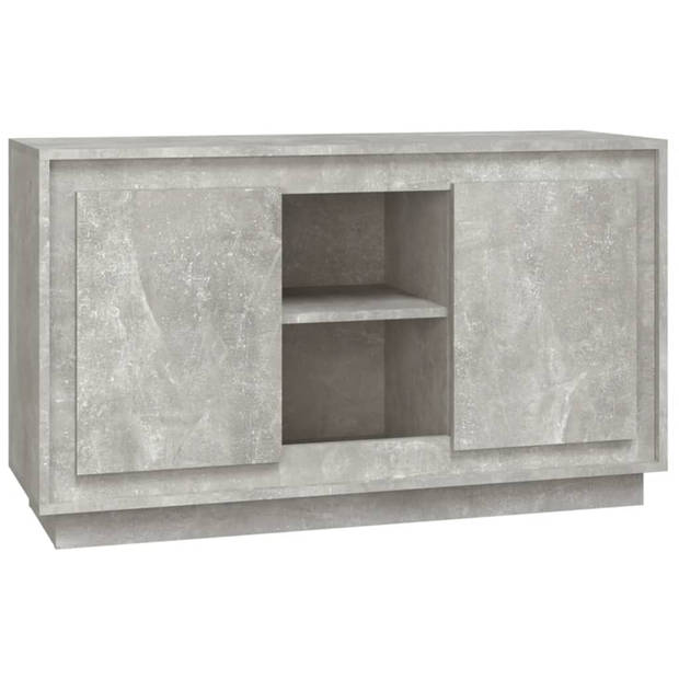 vidaXL Dressoir 102x35x60 cm bewerkt hout betongrijs