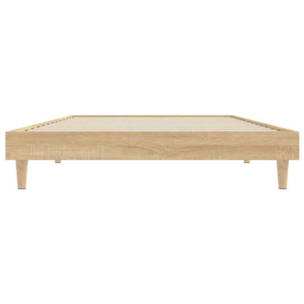 vidaXL Bedframe zonder matras hout sonoma eikenkleurig 100x200 cm