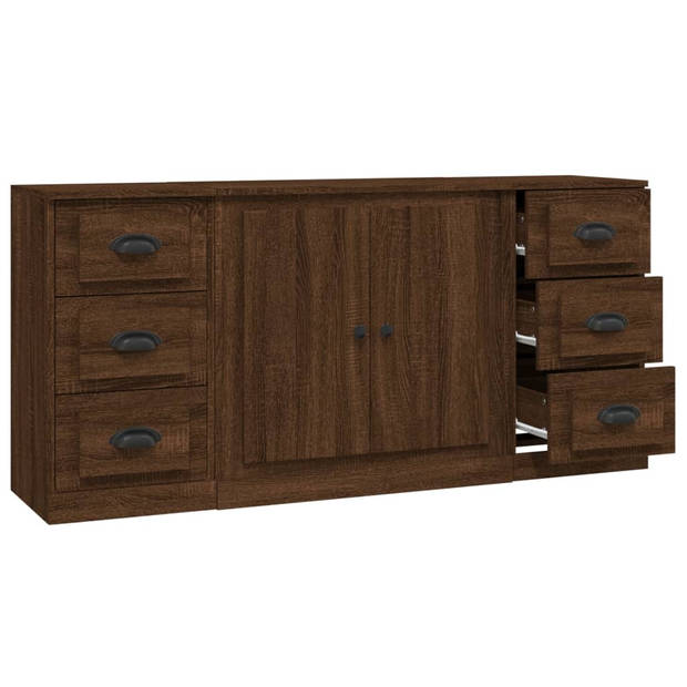 The Living Store Dressoir - Classic - Bruineiken - 142 x 35.5 x 67.5 cm