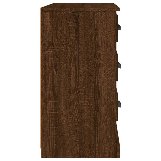 vidaXL Dressoir 104,5x35,5x67,5 cm bewerkt hout bruin eikenkleur
