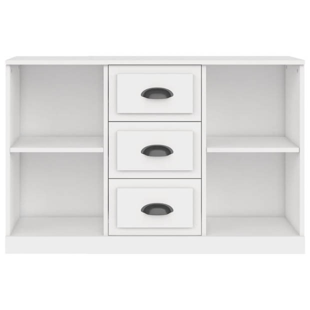 The Living Store Klassiek Dressoir - Wit - 104.5 x 35.5 x 67.5 cm