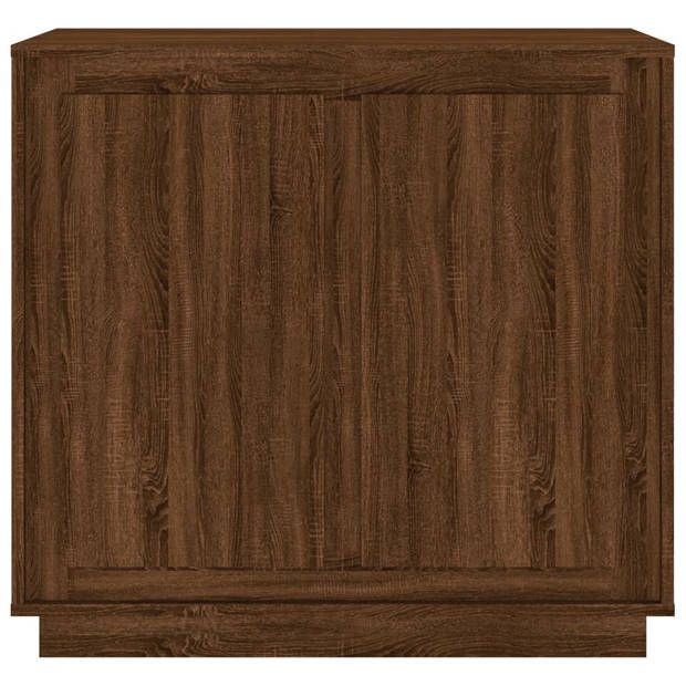 vidaXL Dressoir 80x34x75 cm bewerkt hout bruin eikenkleur