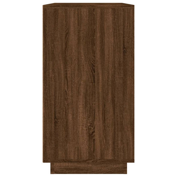 vidaXL Dressoir 80x34x75 cm bewerkt hout bruin eikenkleur