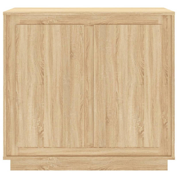 vidaXL Dressoir 80x34x75 cm bewerkt hout sonoma eikenkleurig