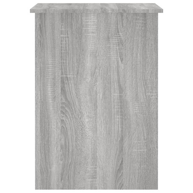 The Living Store Bureau Schappen - Grijs Sonoma Eiken - 100 x 55 x 75 cm - Bewerkt hout