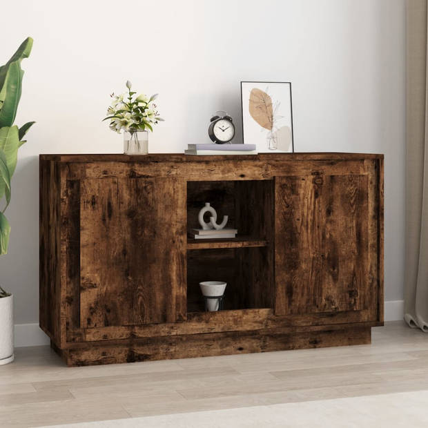 The Living Store Dressoir Classic - Gerookt Eiken - 102x35x60cm